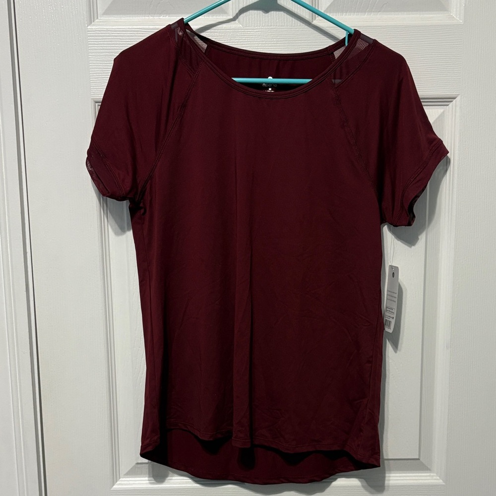 Apana Deep Red Short Sleeve Top